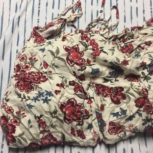 Floral A line Spaghetti strap sundress